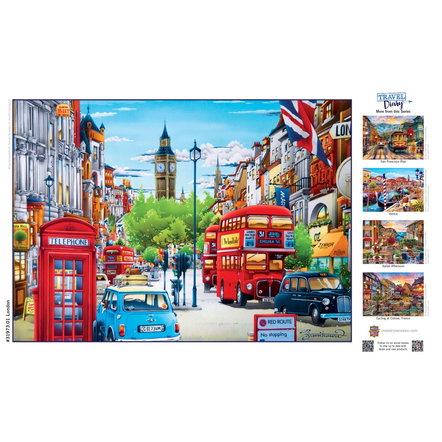 Travel Diary - London 500 Piece Jigsaw Puzzle