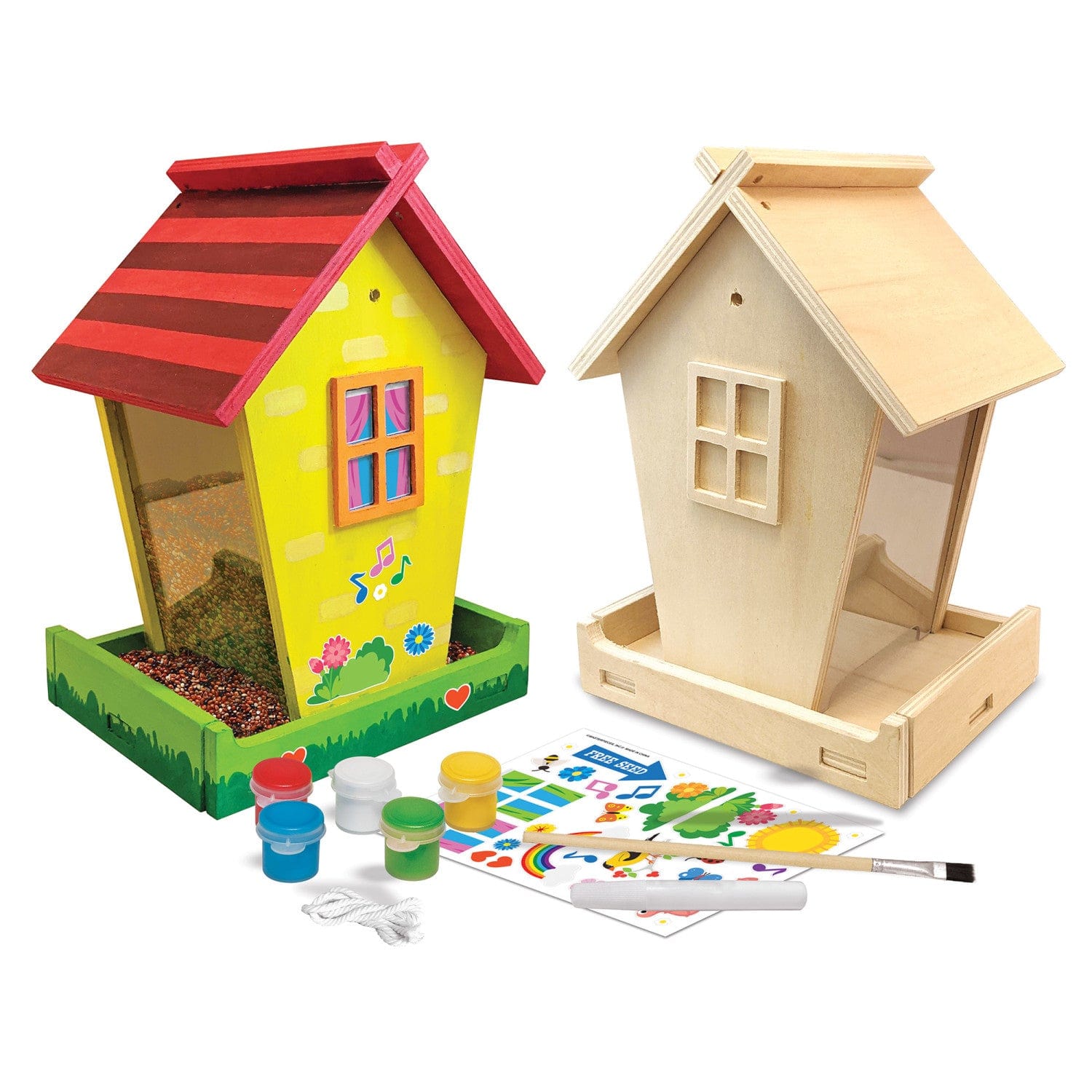 Audubon - Birdfeeder Wood Paint Kit