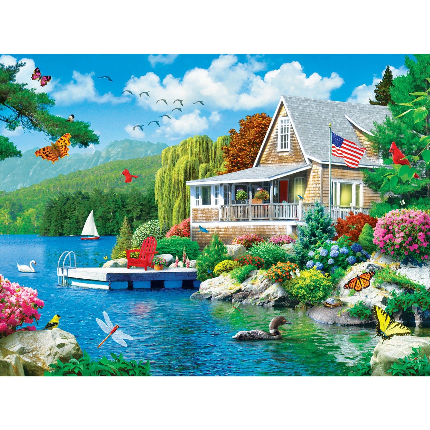 Memory Lane - Lakeside Memories 300 Piece EZ Grip Puzzle