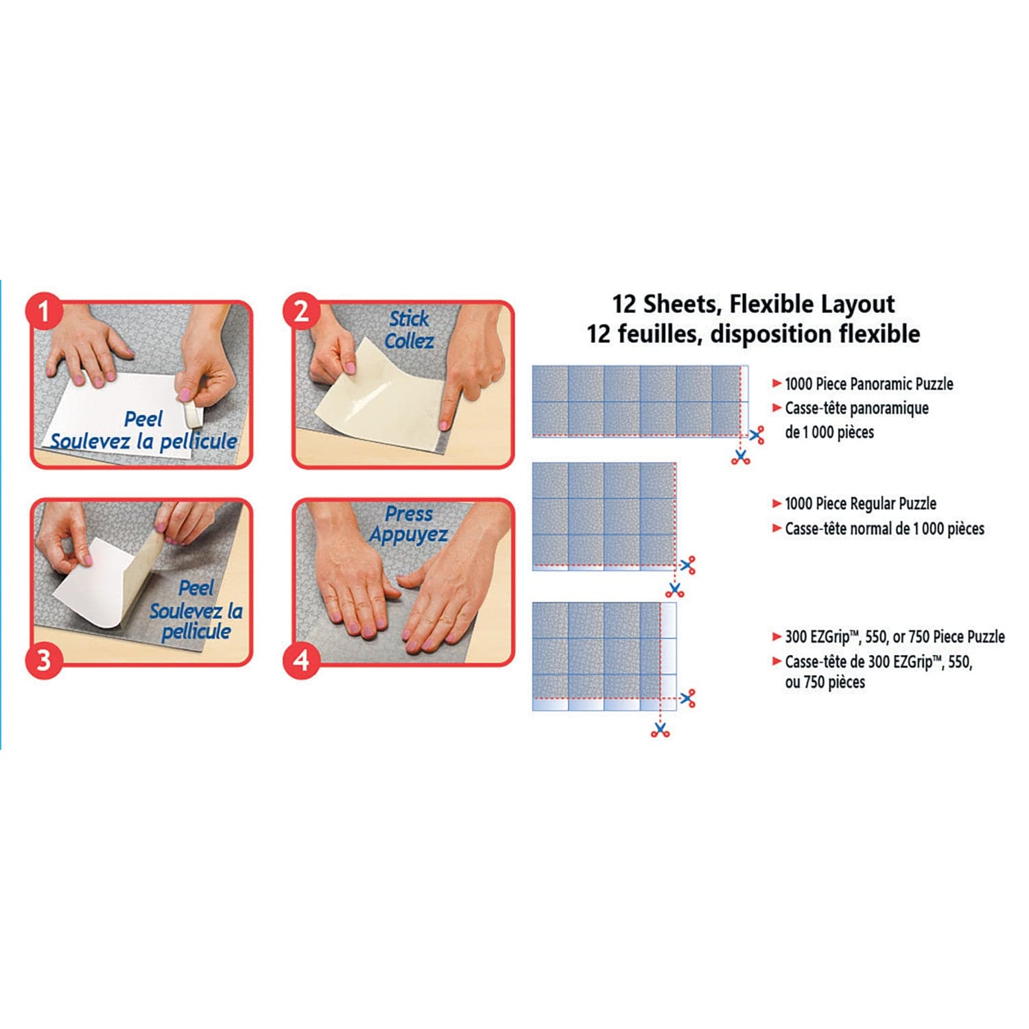 Puzzle Accessories - Peel & Stick Glue Sheets