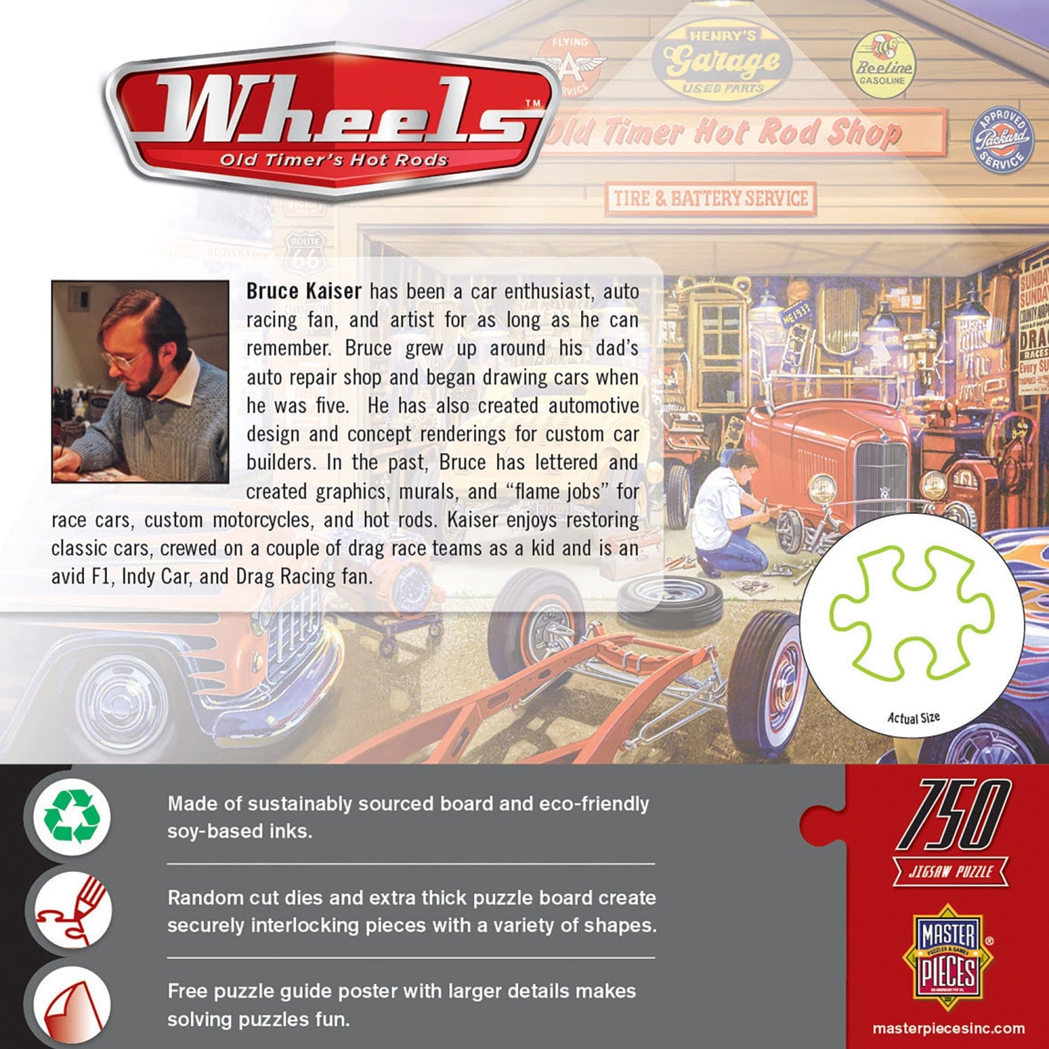 Wheels - Old Timer's Hot Rods 750 Piece Puzzle